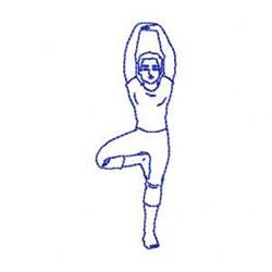 quick stitch yoga redwork machine embroidery pattern - Bluework Yoga for Kids Clothing