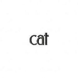 Cat - 4x4 kitten quick stitch machine embroidery design perfect for reusable tote bags