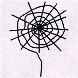 beginner-friendly spider machine embroidery pattern - Cob Web for patchwork quilt blocks