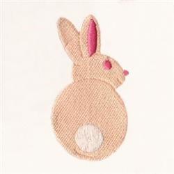 bunny rabbit beginner-friendly machine embroidery - Easter Rabbit for reusable tote bags