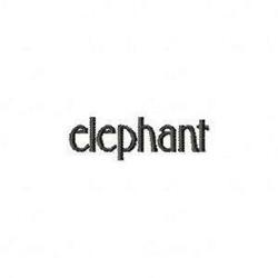 Elephant - 4x4 elephant quick stitch machine embroidery design for cute baby onesies