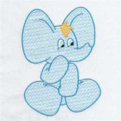 Elephant - 5x7 elephant detailed machine embroidery design for patchwork quilt blocks