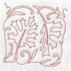 beginner-friendly autumn leaf redwork machine embroidery pattern - Fall Leaves for kitchen tea towels