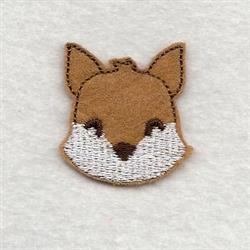 Felt Mini Fox - 4x4 fox quick stitch machine embroidery design perfect for Backpacks