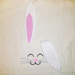Floppy Ear - 5x7 bunny rabbit beginner-friendly embroidery design for Baby Blankets