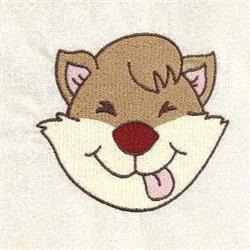 detailed face machine digital embroidery pattern - Fox Face perfect for Lunch Boxes