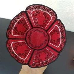 FSL Baskets - 4x4 basket detailed machine embroidery design for festive table runners
