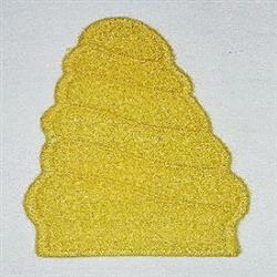 FSL beehive with a vibrant yellow color and soft, fluffy texture, showcasing playful rounded layers.