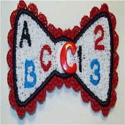 detailed bow machine embroidery pattern - FSL Button Bows perfect for Bracelet Charms