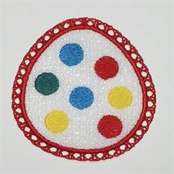 FSL Egg - 4x4 egg detailed machine embroidery design perfect for Kids Clothing