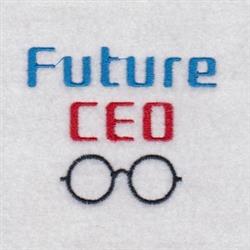 quick stitch ceo machine embroidery pattern - Future CEO perfect for reusable tote bags