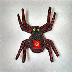 quick stitch halloween spider machine embroidery pattern - Halloween Lighted Spider for kitchen tea towels
