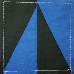 ITH Quilt Block Piecing - 5x7 piecing in-the-hoop embroidery design for Table Mats
