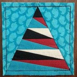 quick stitch piecing in-the-hoop machine embroidery pattern - ITH Quilt Block Piecing for kitchen tea towels