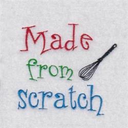 beginner-friendly scratch machine embroidery pattern - Made From Scratch for kitchen tea towels