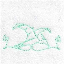 border quick stitch machine embroidery - Pterodactyl Border perfect for kitchen aprons