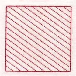 Rag Edge Square Shape - 4x4 shape quick stitch embroidery design for Coasters