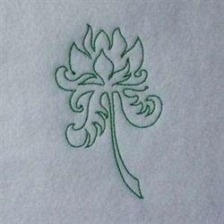flower redwork machine embroidery - Redwork Flower perfect for decorative pillow covers