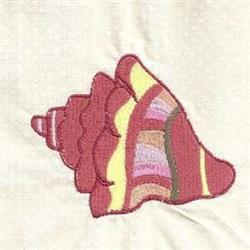 Sea Shell - 5x7 shell detailed machine embroidery design perfect for reusable tote bags