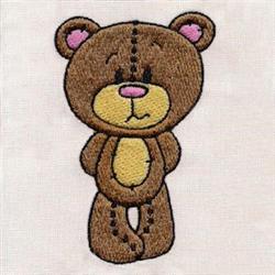detailed bear cub machine embroidery pattern - Teddy Bear perfect for Baby Blankets