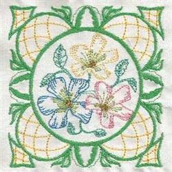 Flower Blocks Embroidery Design