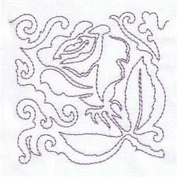 Free Hand Embroidery Pattern: Rose with Buds –