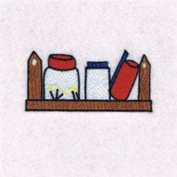 shelf detailed machine embroidery - Tool Shelf perfect for decorative pillow covers