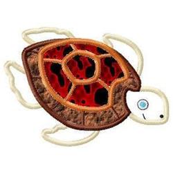 detailed turtle applique machine embroidery pattern - Turtle Applique for reusable tote bags