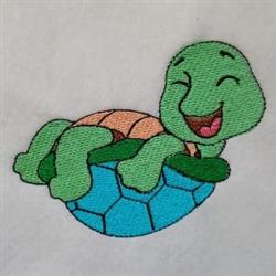 Turtles - 5x7 turtle detailed machine embroidery design for decorative pillow covers