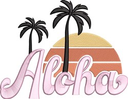 beginner-friendly summer aloha machine embroidery pattern - Aloha for Summer Shirts