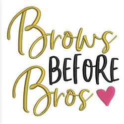 beginner-friendly heart machine embroidery pattern - Brows Before Bros for Cosmetic Bags