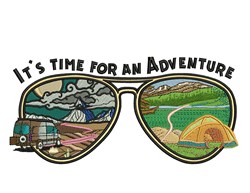 Time For Adventure Embroidery Design | EmbroideryDesigns.com