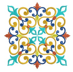 block detailed machine digital embroidery - Fancy Block perfect for Cushion Covers