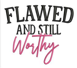 flawed beginner-friendly machine embroidery - Flawed perfect for reusable tote bags