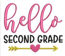 heart beginner-friendly machine embroidery - Hello Second Grade for Student Journals