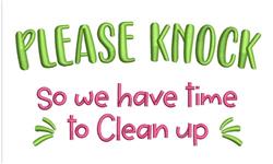 knock beginner-friendly machine embroidery - Please Knock for reusable tote bags