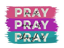 detailed pray machine digital embroidery pattern - Pray perfect for kitchen tea towels