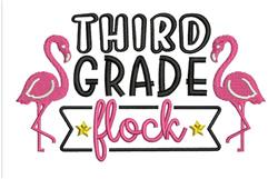 beginner-friendly bird machine embroidery pattern - Third Grade Flock for Classroom Supplies