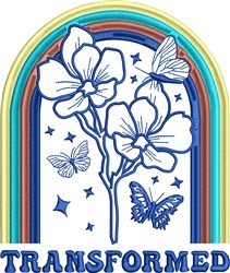 butterfly detailed machine embroidery - Transformed perfect for reusable tote bags