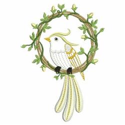 bird detailed machine digital embroidery - Bird perfect for patchwork quilt blocks