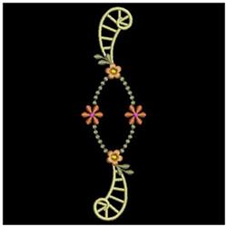 Decorative Patterns - 4x4 leaf quick stitch embroidery design for kitchen tea towels