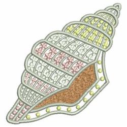 shell FSL lace machine embroidery - Fancy Shells perfect for decorative pillow covers