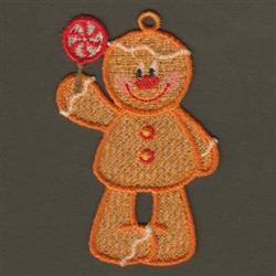 FSL Gingerbread - 4x4 gingerbread man beginner-friendly embroidery design for Holiday Decorations
