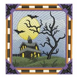 tree detailed machine embroidery - House Tree perfect for Contemporary Spaces