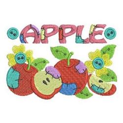 detailed leaf machine embroidery pattern - Patchwork Apples perfect for kitchen aprons