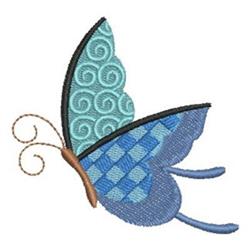 Patchwork Butterfly - 4x4 butterfly beginner-friendly embroidery design for Garden Decor