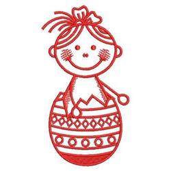 Easter eggs redwork machine embroidery - Redwork Easter Egg for Elegant Events