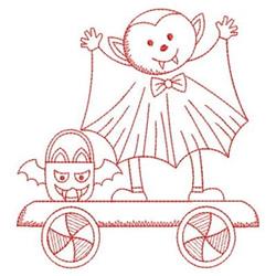 bird redwork machine embroidery - Redwork Halloween Train perfect for kitchen aprons