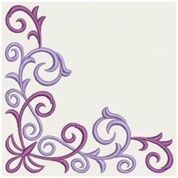 corner beginner-friendly machine embroidery - Scroll Corner for Tote Bag Accents