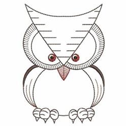 owl beginner-friendly machine embroidery - Triangular Owl perfect for Baby Blankets